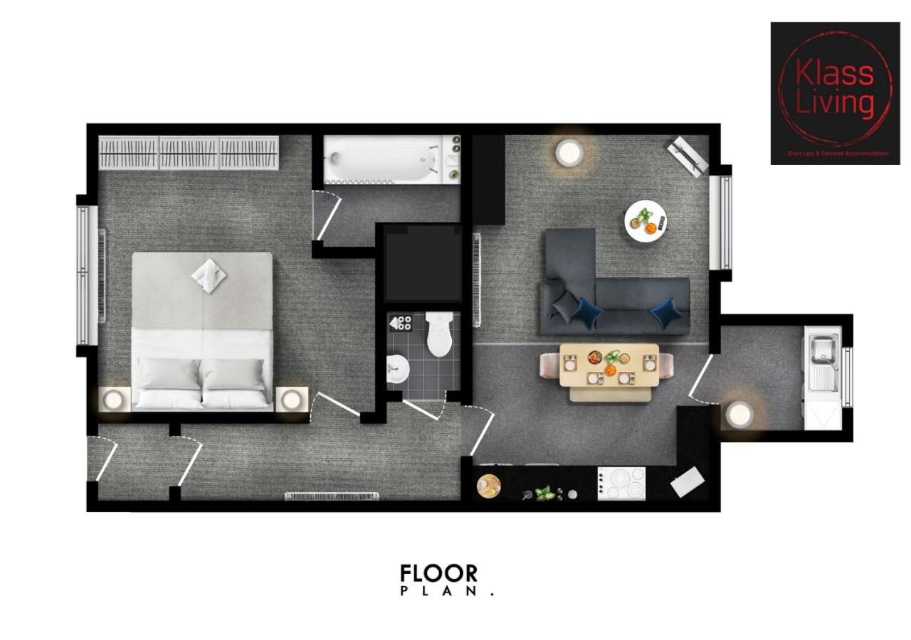 One Bedroom Apartment By Klass Living Serviced Accommodation Bellshill - Elmbank Street Apartment 外观 照片